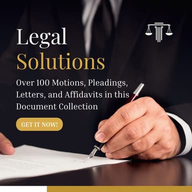 Bankruptcy Motions, Pleadings, Letters, and Affidavits
